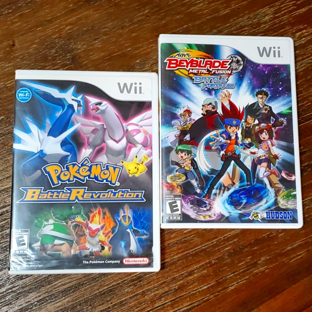 Pokemon Battle: Revolution Wii and Beyblade Metal Fusion: Battle Fortess Wii